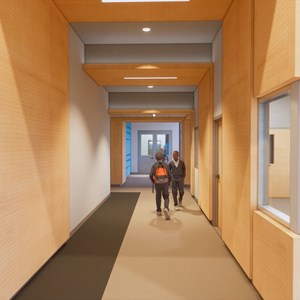 Community Center Hallway