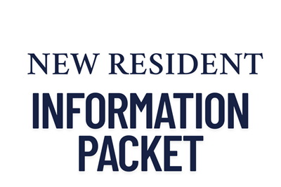Updated New Resident Packet Now Available