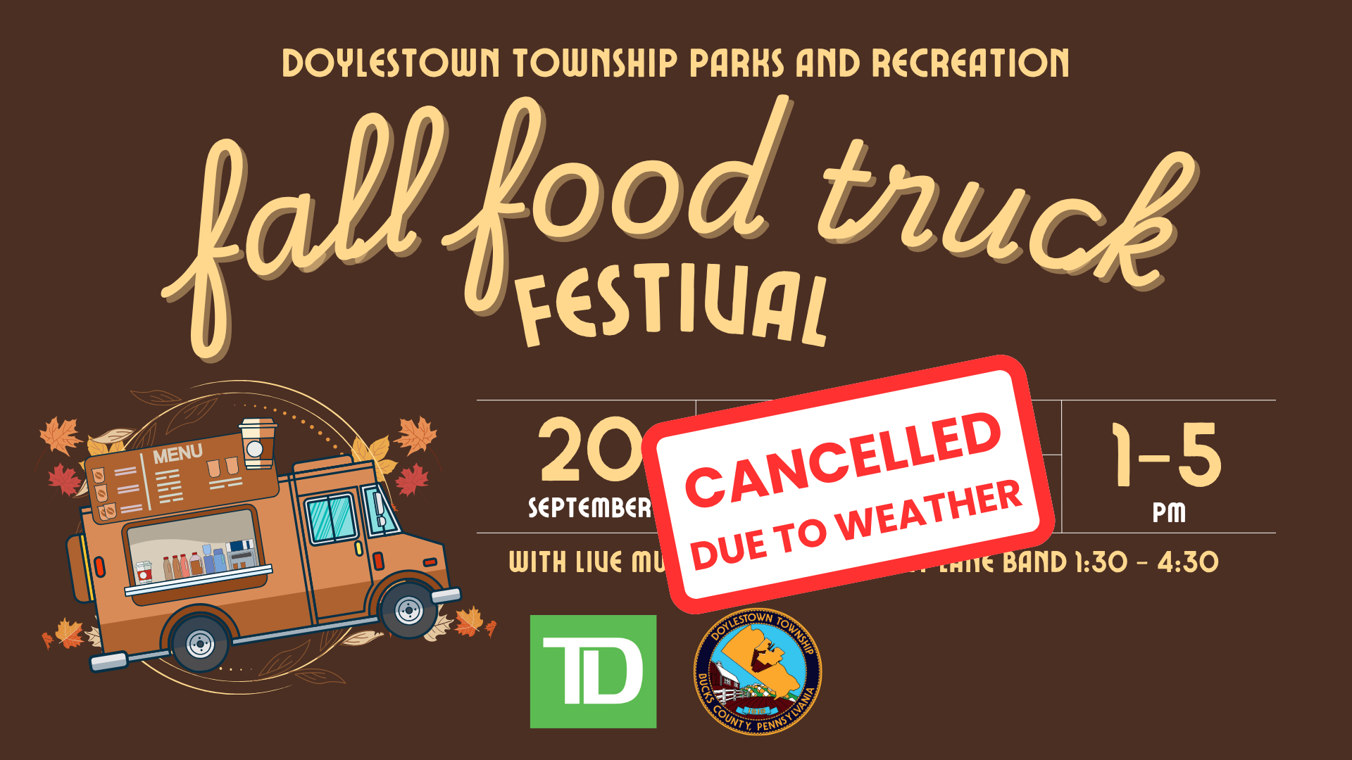 Food Truck Festival & Concert (Cherry Lane Band) - CANCELLED